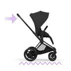 Cybex ePriam Style Pushchair - Sepia Black with Matt Black Frame