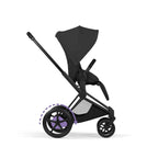 Cybex e-PRIAM Fold Cot Travel System Bundle - Style Sepia Black & Matt Black Frame