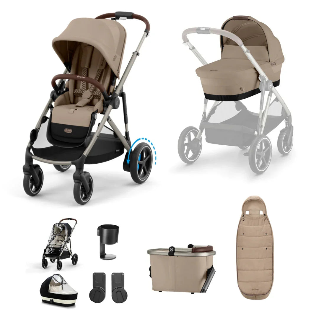Cybex e-Gazelle S Essential Bundle - Almond Beige