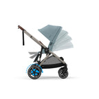 Cybex e-Gazelle S Double Pushchair - Stormy Blue