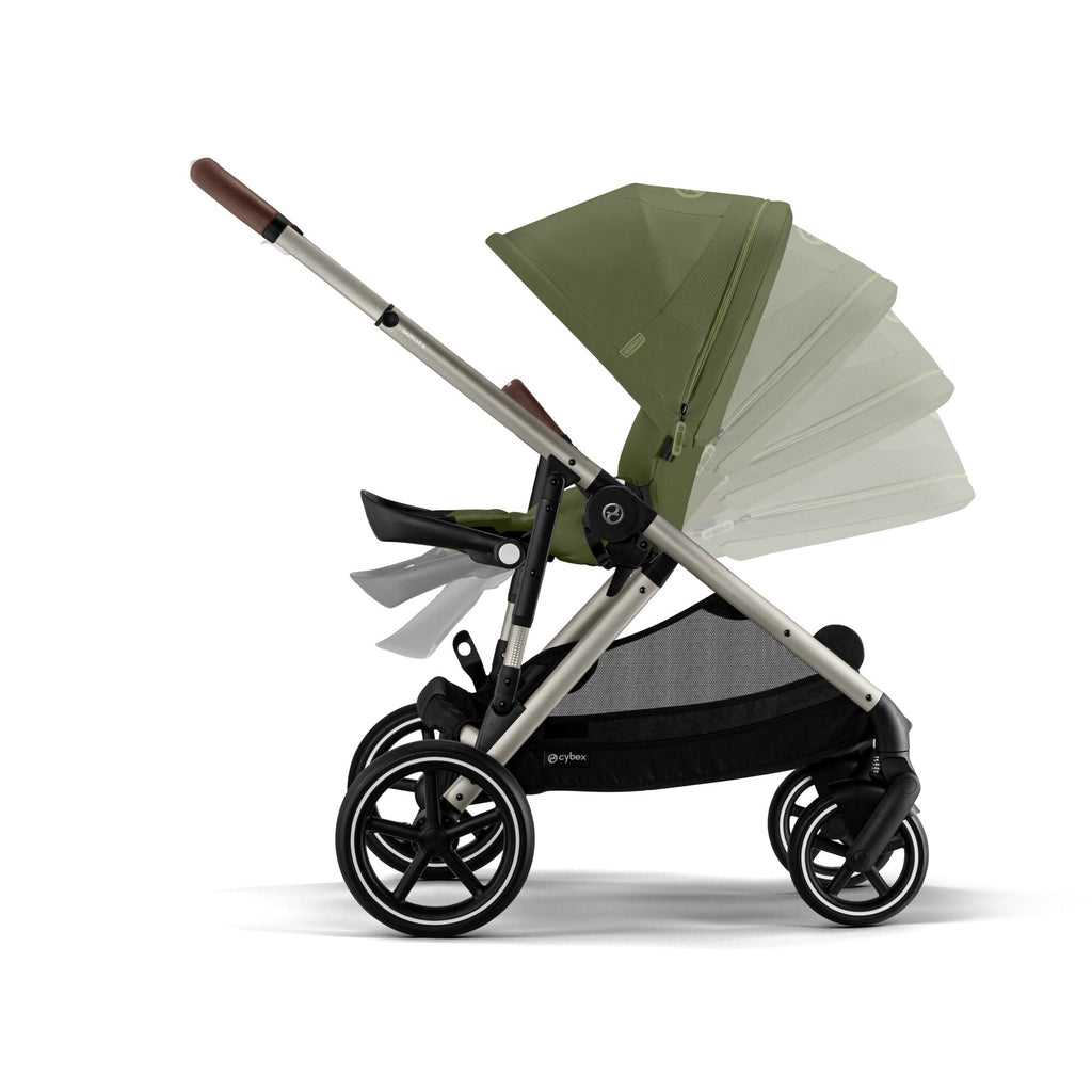 Cybex Gazelle S Twin Pushchair- Moss Green