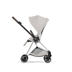 Cybex Mios Fold Cot Ultimate Travel System Bundle - Style City Grey & Chrome Brown Frame