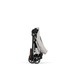 Cybex Mios Fold Cot Travel System Bundle - Style City Grey & Chrome Brown Frame