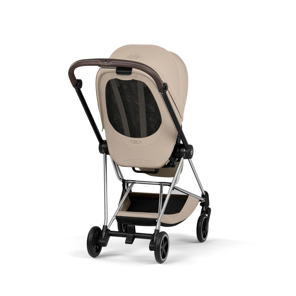 Cybex Mios Fold Cot Ultimate Travel System Bundle - Style Cozy Beige & Chrome Brown Frame