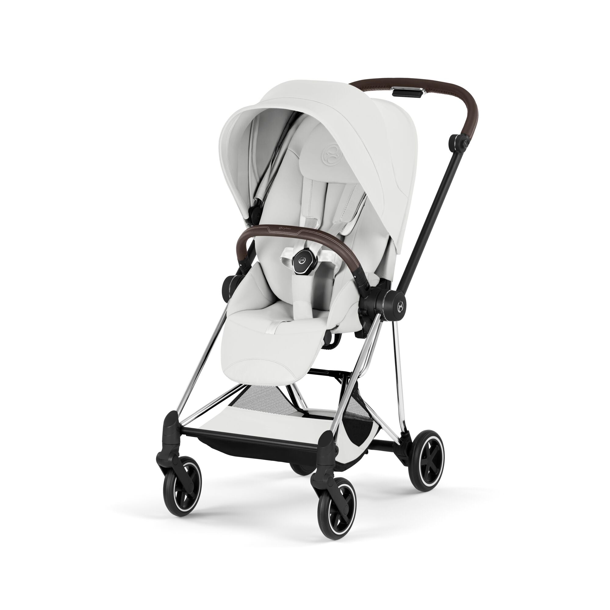 Cybex Mios Style Pushchair - Off White with Chrome Brown Frame