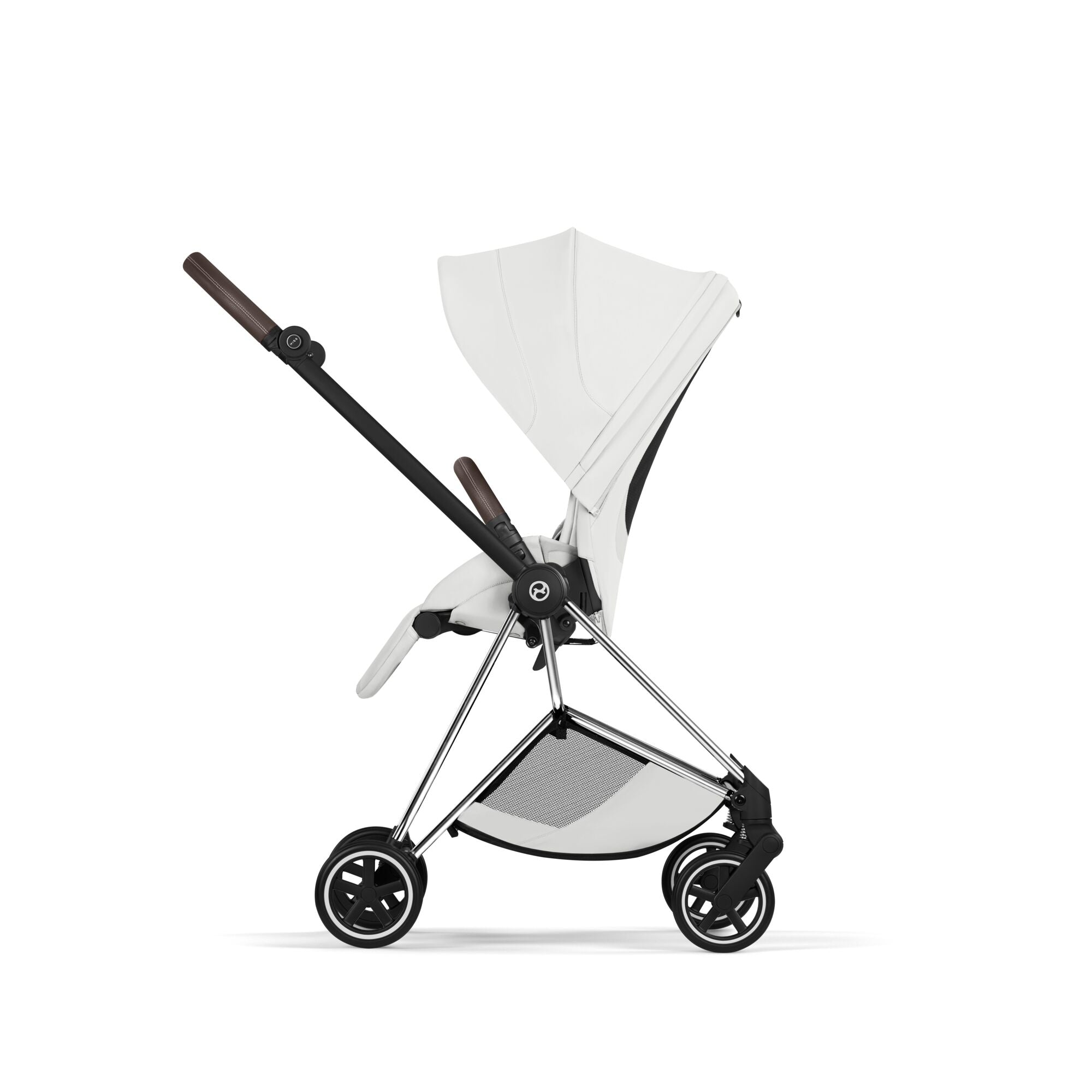 Cybex Mios Style Pushchair - Off White with Chrome Brown Frame