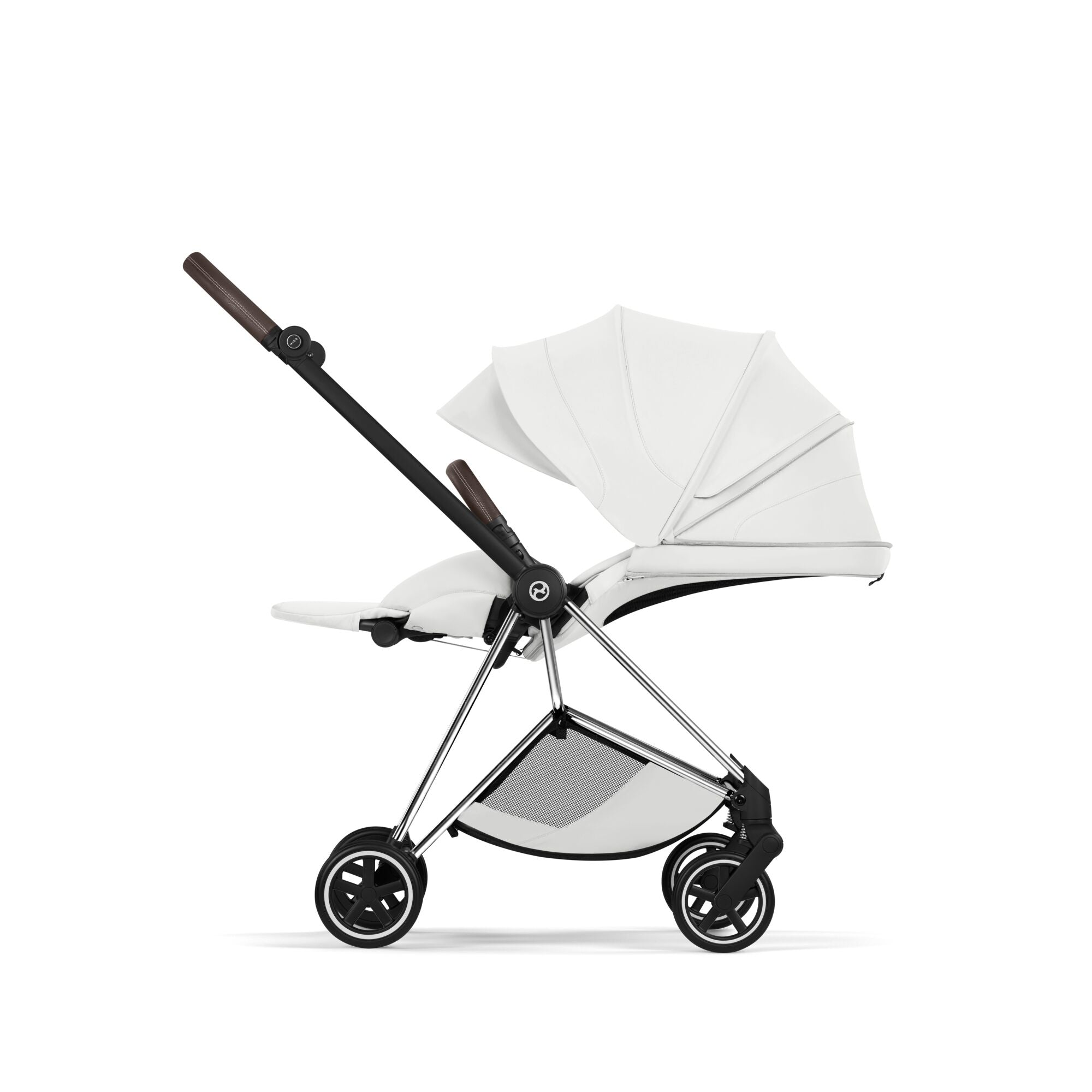 Cybex Mios Style Pushchair - Off White with Chrome Brown Frame