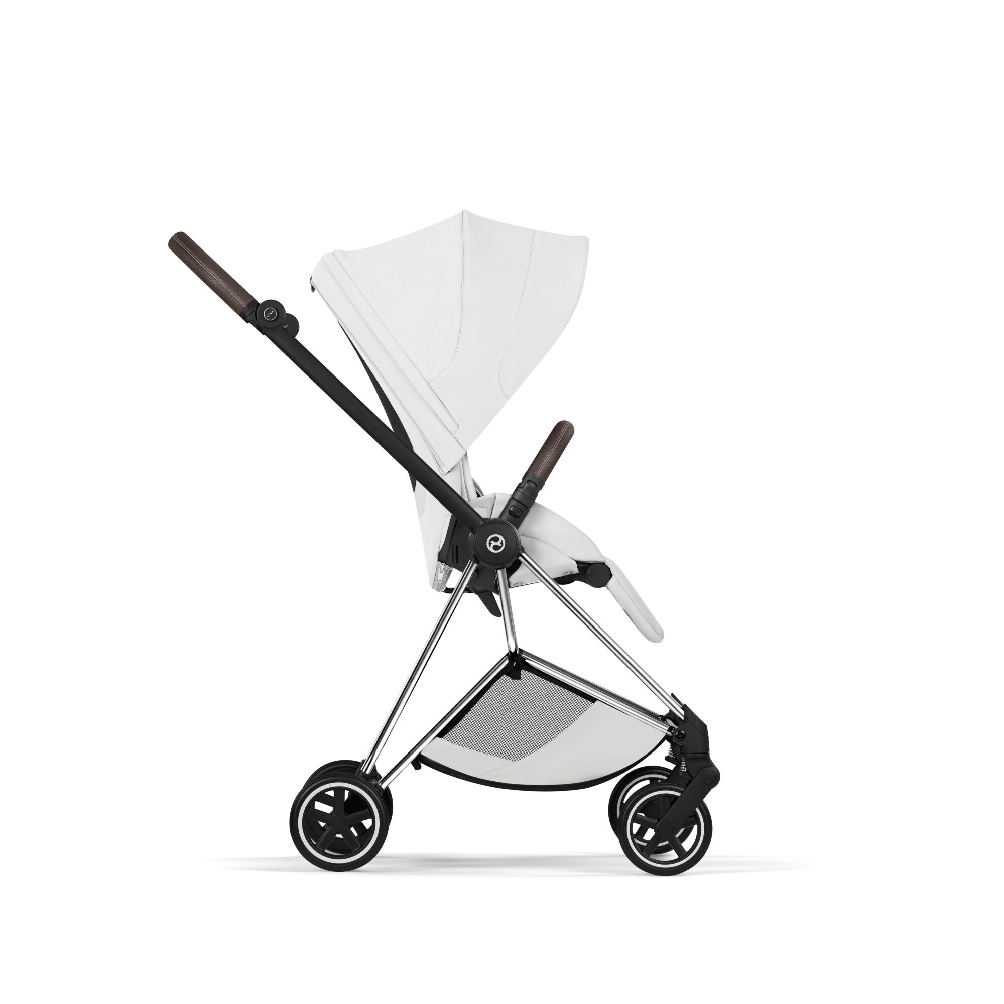 Cybex Mios Style Pushchair - Off White with Chrome Brown Frame