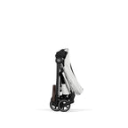 Cybex Mios Fold Cot Travel System Bundle - Style Off White & Chrome Brown Frame