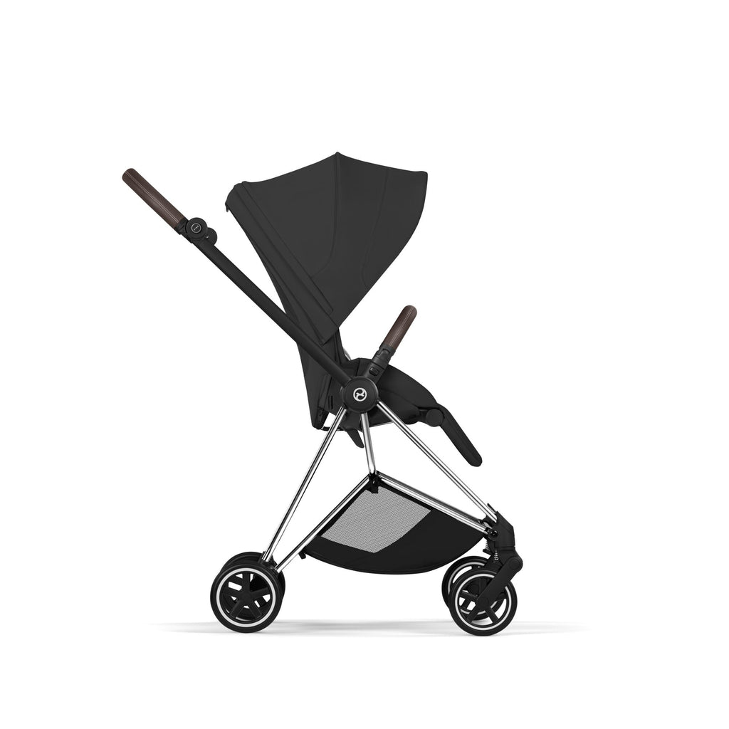 Cybex Mios Fold Cot Ultimate Travel System Bundle - Style Sepia Black & Chrome Brown Frame