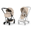 Cybex MIOS Comfort Set (Pushchair & Carrycot) -  Cozy Beige with Matt Black Frame