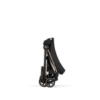 Cybex MIOS Comfort Set (Pushchair & Carrycot) -  Sepia Black with Rose Gold Frame