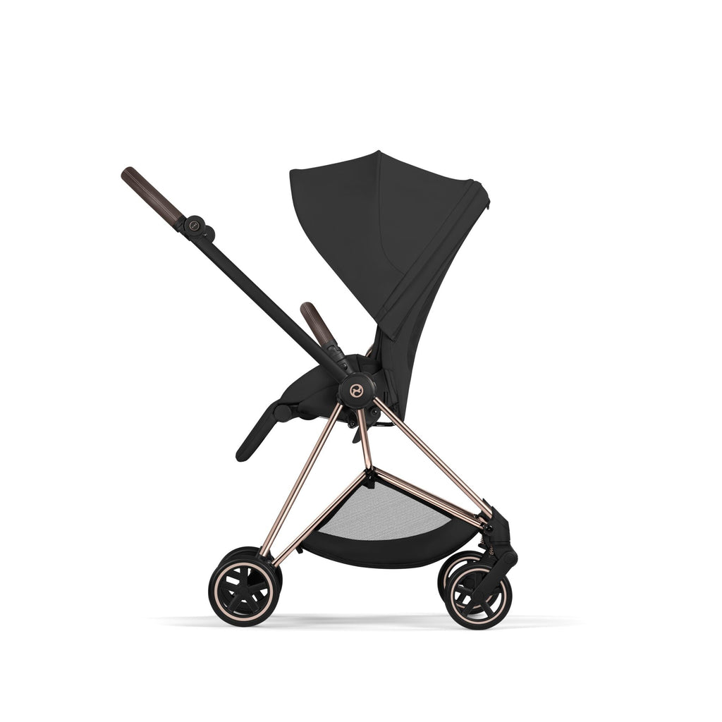 Cybex MIOS Comfort Set (Pushchair & Carrycot) -  Sepia Black with Rose Gold Frame