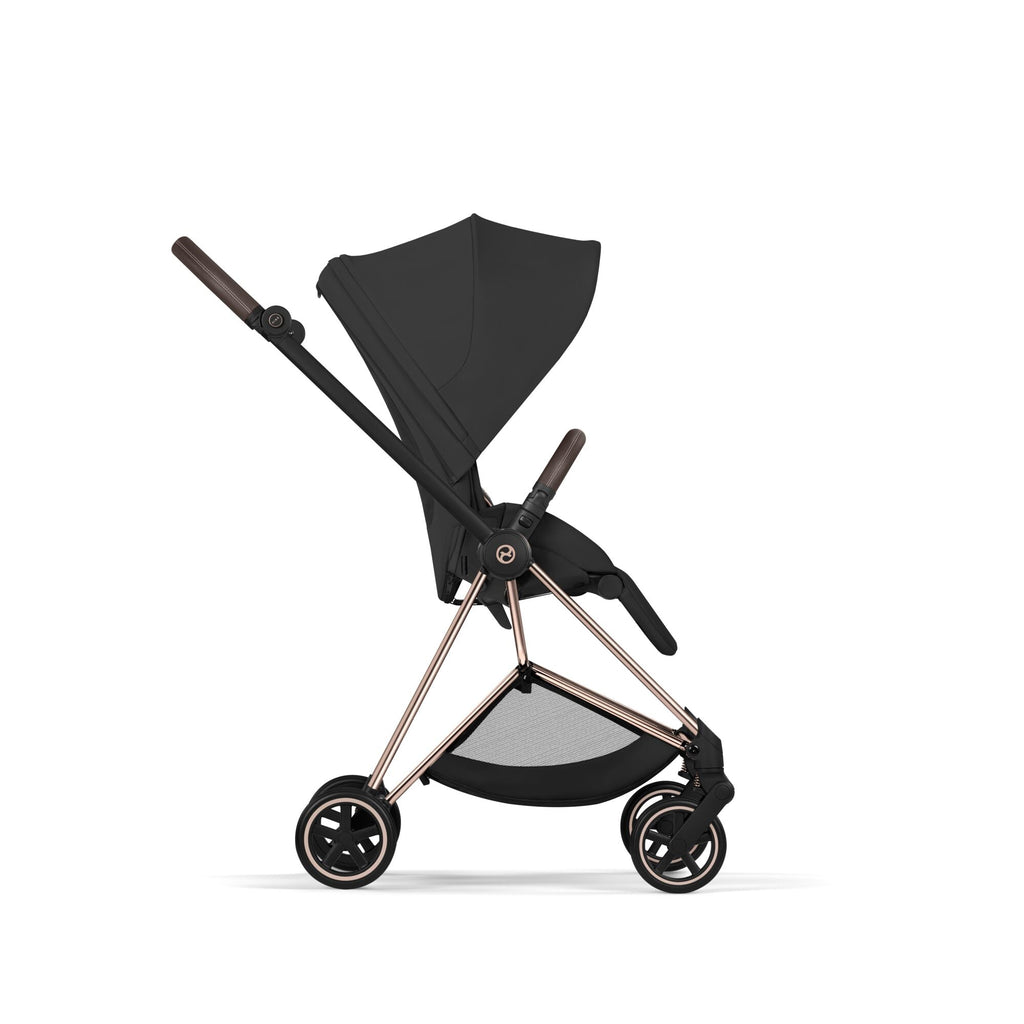 Cybex MIOS Comfort Set (Pushchair & Carrycot) -  Sepia Black with Rose Gold Frame