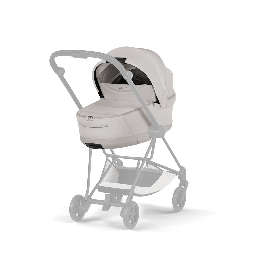 Cybex Mios Fold Cot Travel System Bundle - Style City Grey & Chrome Brown Frame