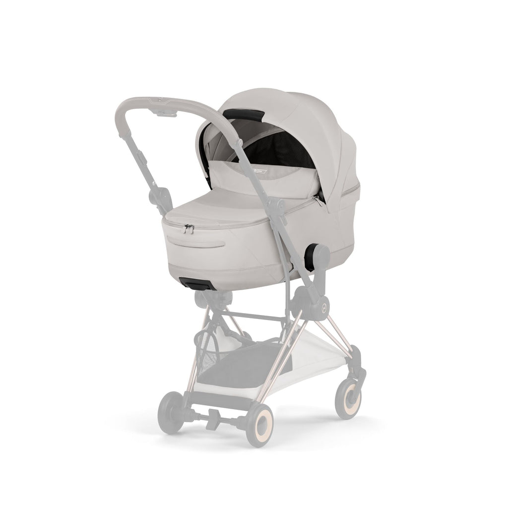 Cybex Mios Fold Cot Ultimate Travel System Bundle - Style City Grey & Chrome Brown Frame