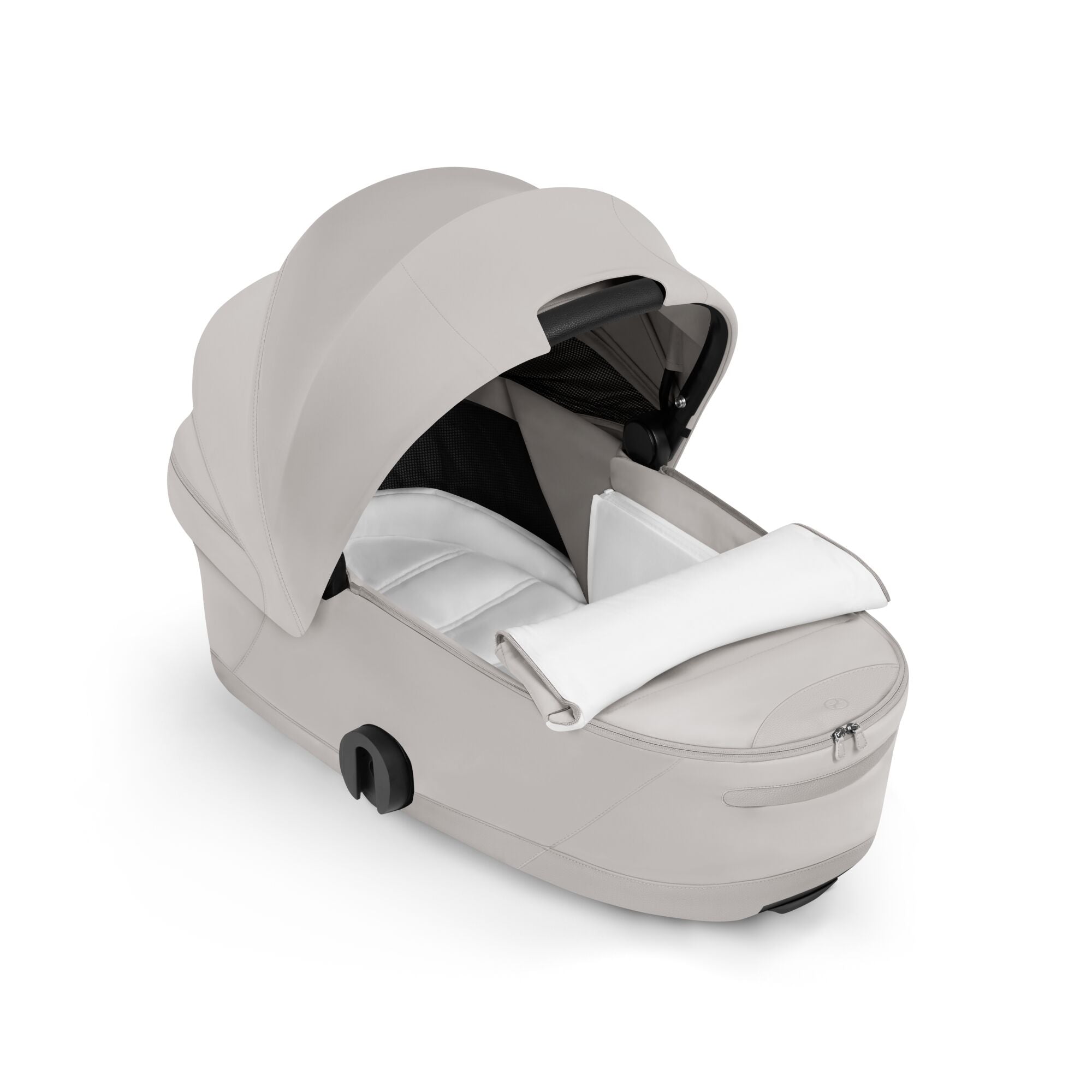 Cybex Mios Fold Cot Travel System Bundle - Style City Grey & Chrome Brown Frame