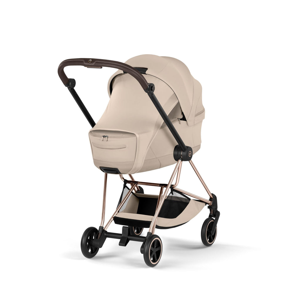 Cybex Mios Fold Cot Ultimate Travel System Bundle - Style Cozy Beige & Matt Black Frame