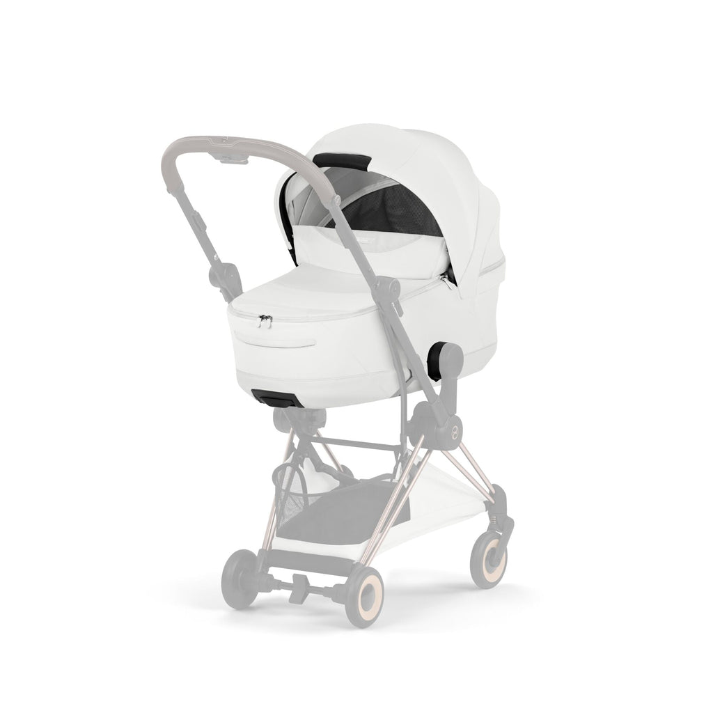 Cybex Mios Fold Cot Travel System Bundle - Style Off White & Matt Black Frame