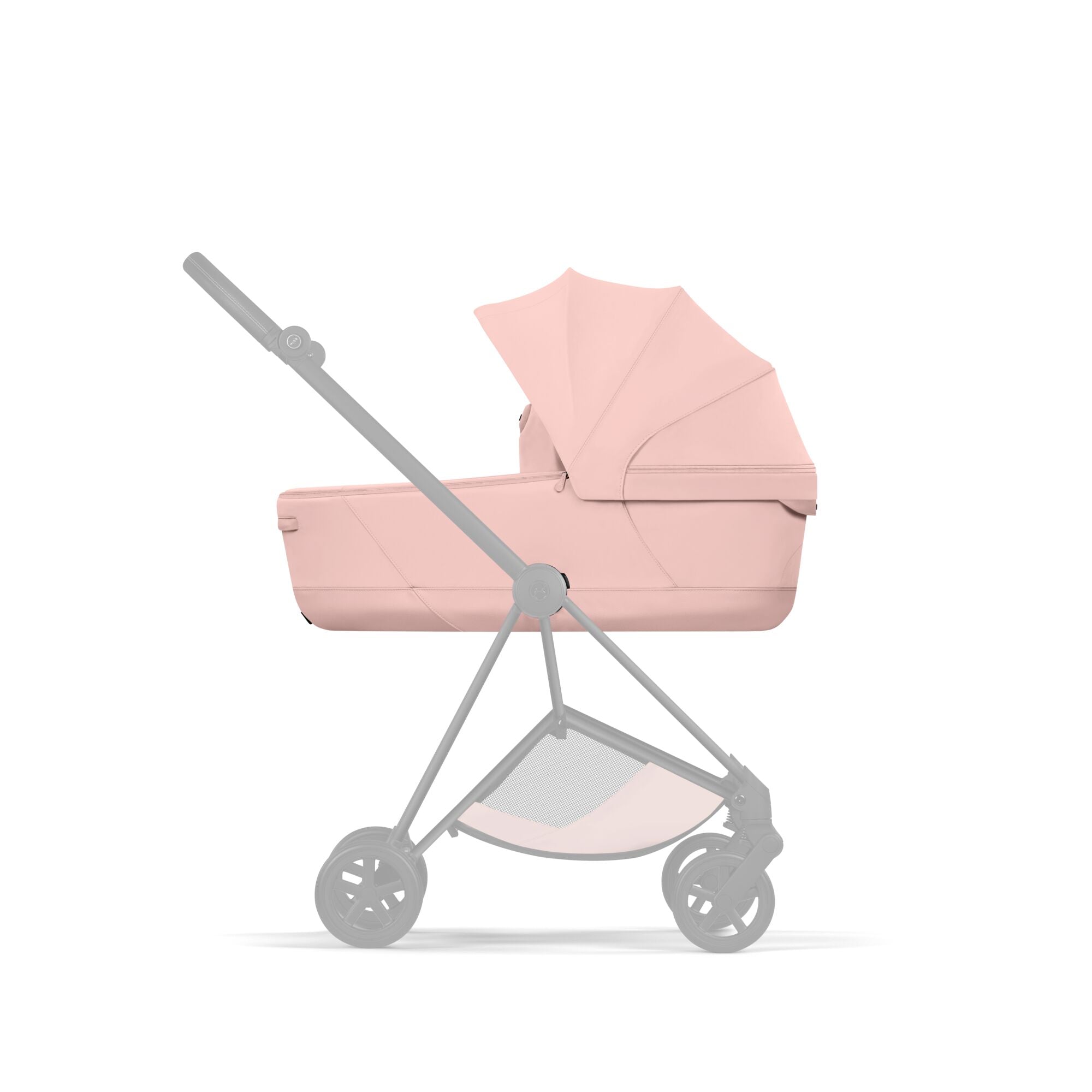 Cybex Mios Fold Cot Ultimate Travel System Bundle - Style Peach Pink & Matt Black Frame