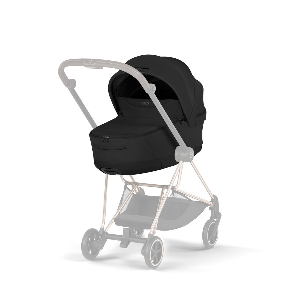 Cybex COYA Fold Cot Travel System Bundle - Style Sepia Black & Chrome Brown Frame