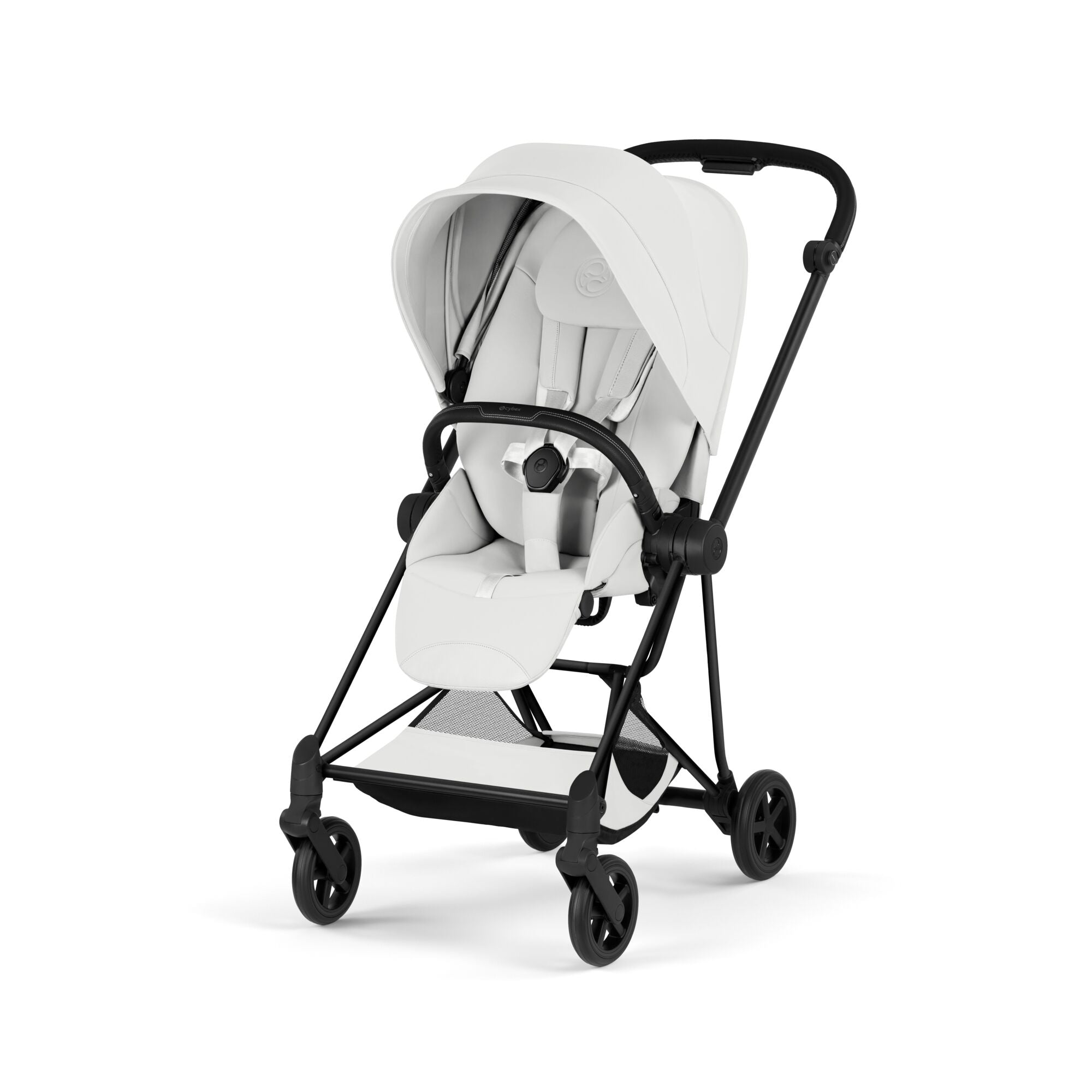 Cybex Mios Fold Cot Travel System Bundle - Style Off White & Matt Black Frame