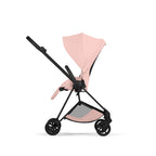 Cybex Mios Style Pushchair & Fold Cot Bundle - Peach Pink & Matt Black Frame