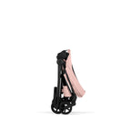 Cybex Mios Style Pushchair & Fold Cot Bundle - Peach Pink & Matt Black Frame