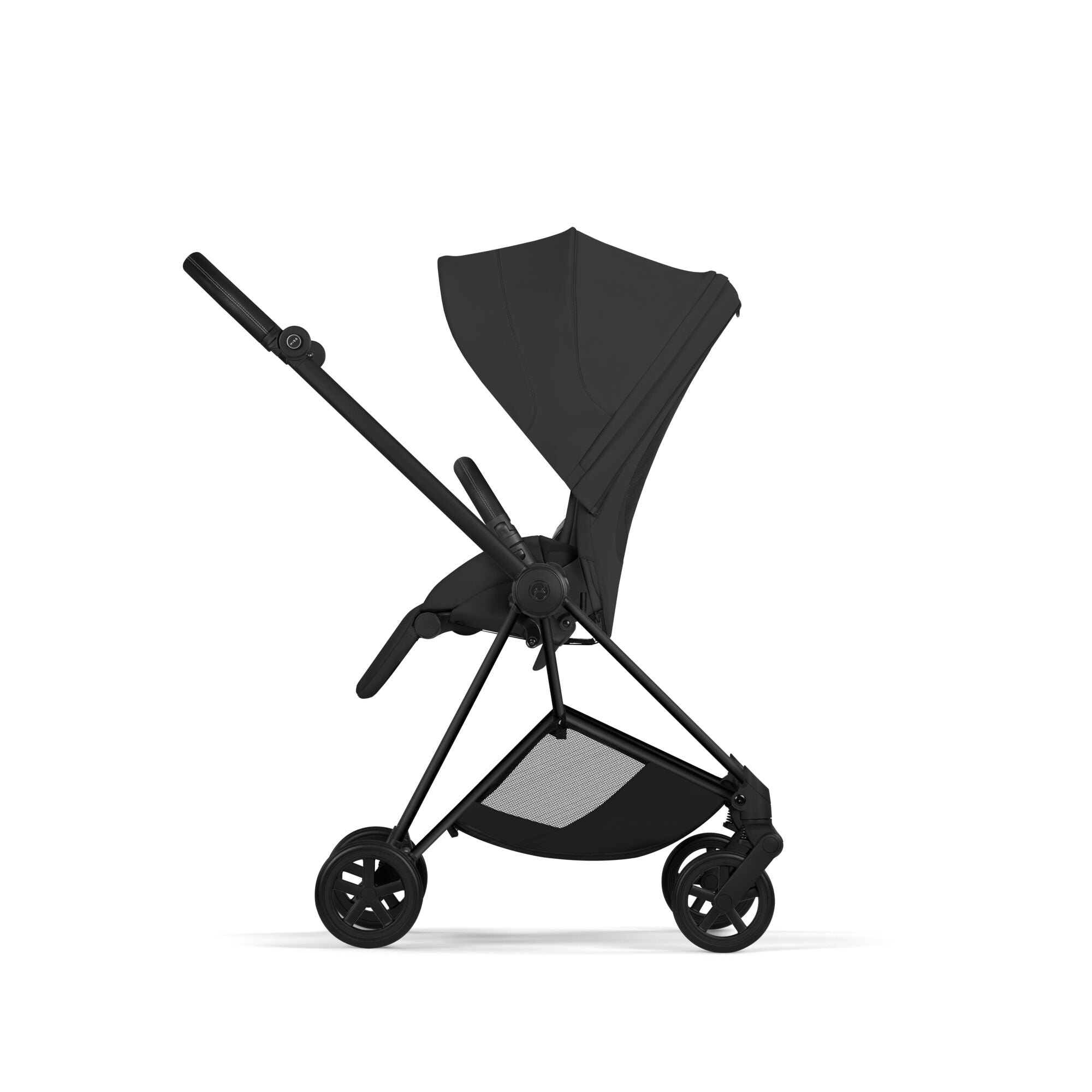 Cybex Mios Style Pushchair & Fold Cot Bundle - Sepia Black & Matt Black Frame