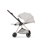 Cybex Mios Style Pushchair & Fold Cot Bundle - City Grey & Rose Gold Frame