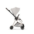 Cybex Mios Fold Cot Travel System Bundle - Style City Grey & Rose Gold Frame