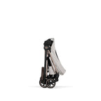Cybex Mios Fold Cot Travel System Bundle - Style City Grey & Rose Gold Frame