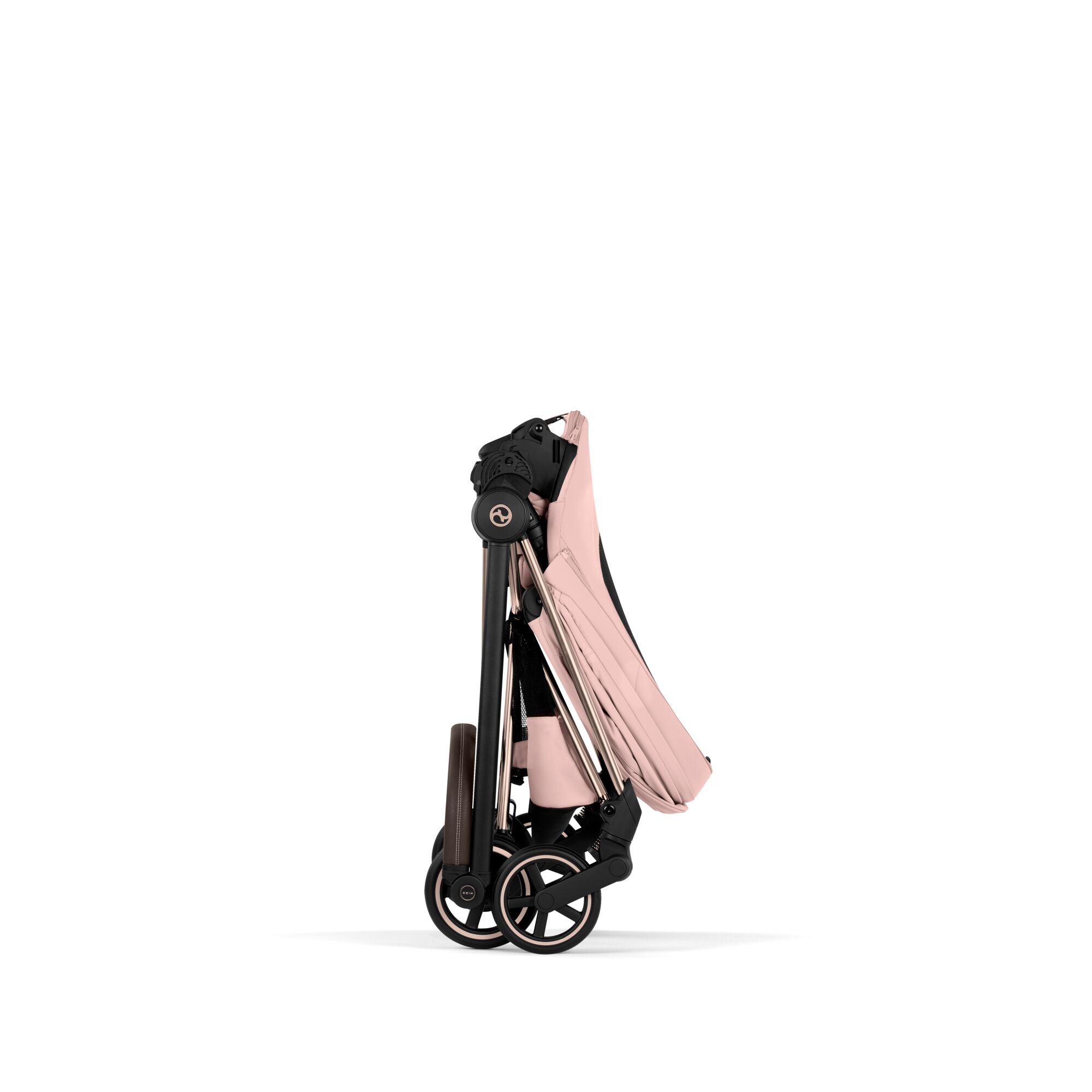Cybex Mios Fold Cot Ultimate Travel System Bundle- Style Peach Pink & Rose Gold Frame