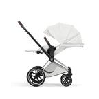 Cybex Priam Style Pushchair - Off White with Chrome Brown Frame