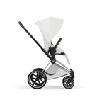 Cybex Priam Style Pushchair - Off White with Chrome Brown Frame