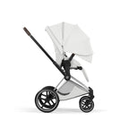 Cybex Priam Style Pushchair - Off White with Chrome Brown Frame