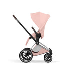 Cybex Priam Style Pushchair - Peach Pink with Chrome Brown Frame