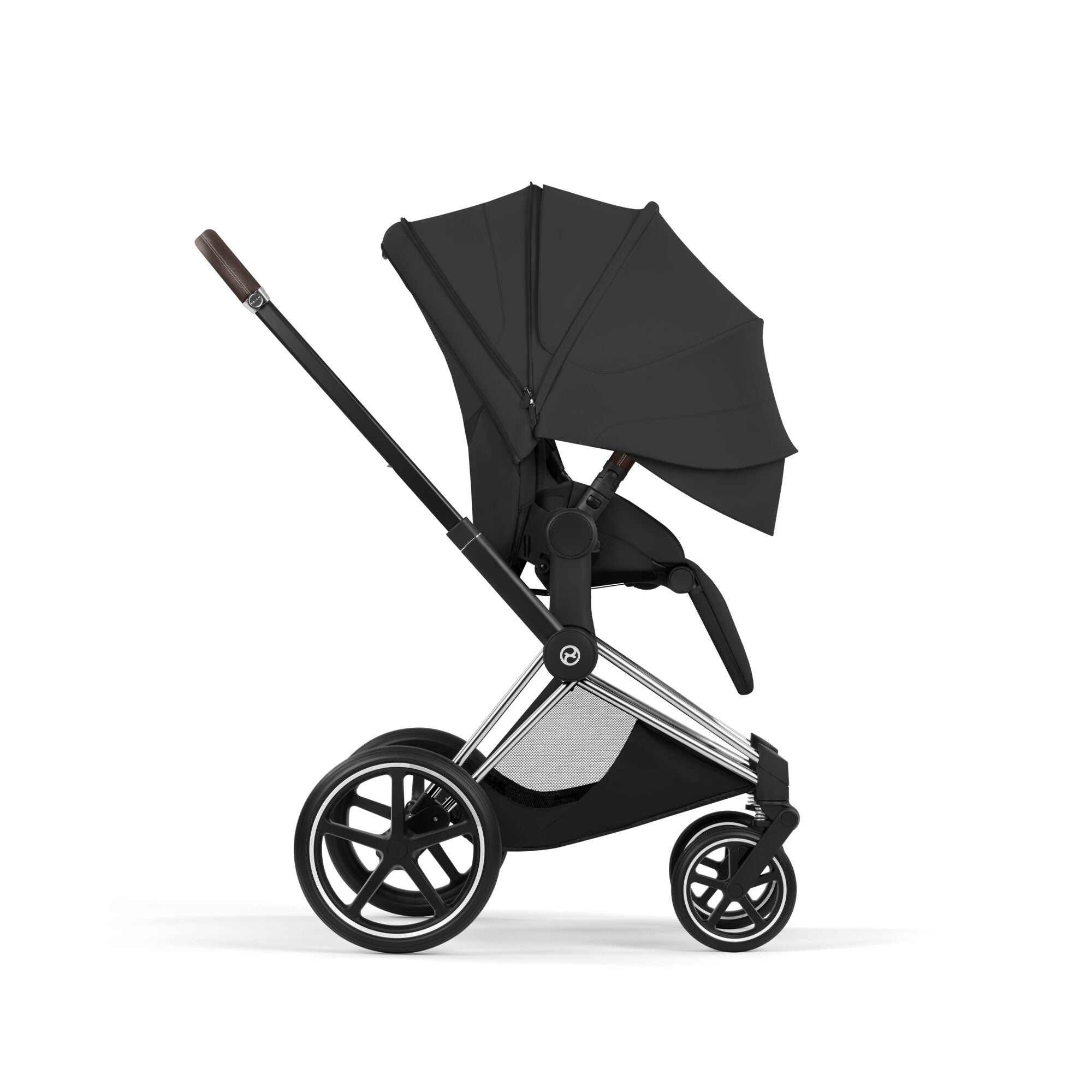 Cybex Priam Style Pushchair - Sepia Black with Chrome Brown Frame