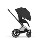 Cybex PRIAM Fold Cot Ultimate Travel System Bundle - Style Sepia Black & Chrome Brown Frame