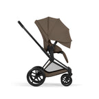 Cybex PRIAM Fold Cot Ultimate Travel System Bundle - Comfort Coconut Brown & Matt Black Frame