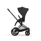 Cybex PRIAM Fold Cot Travel System Bundle  - Comfort Sepia Black & Matt Black Frame