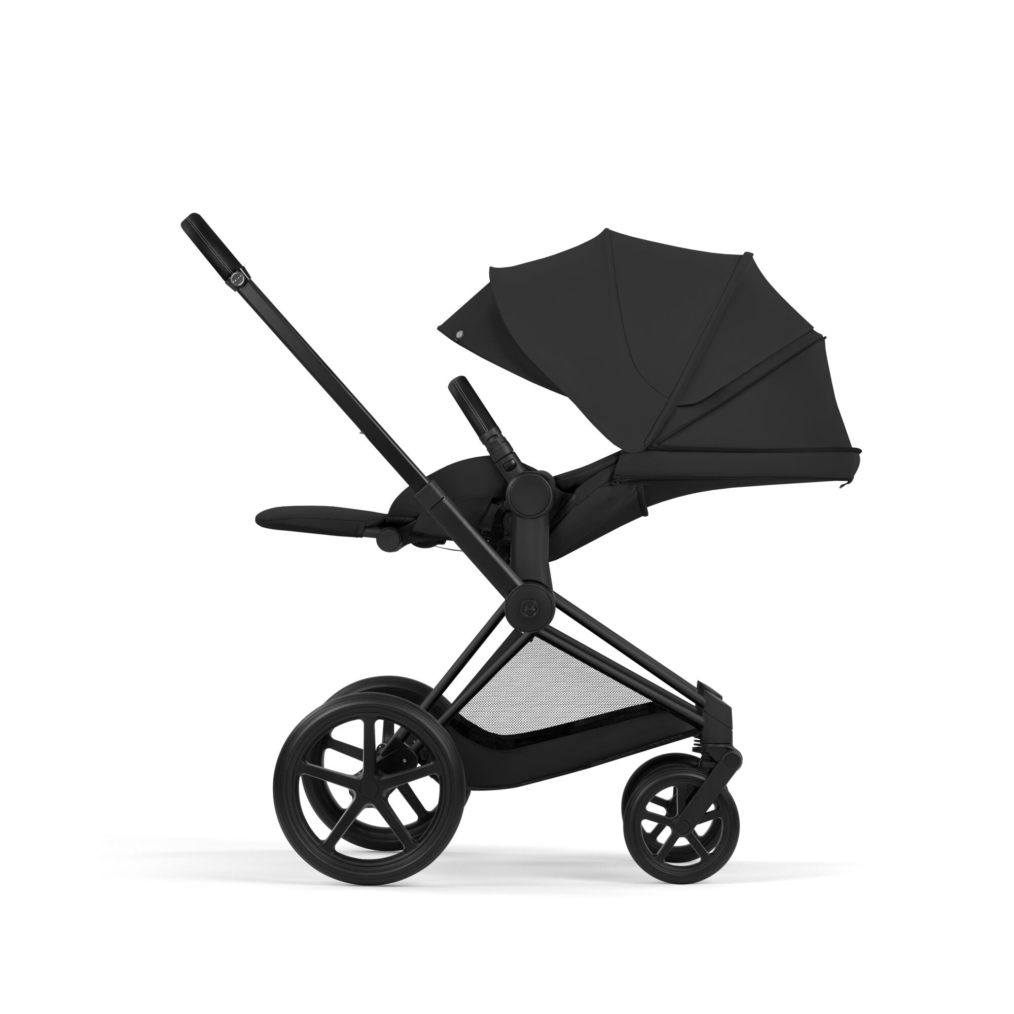 Cybex Priam Comfort Set  (Pushchair & Carrycot) - Sepia Black with Matt Black Frame