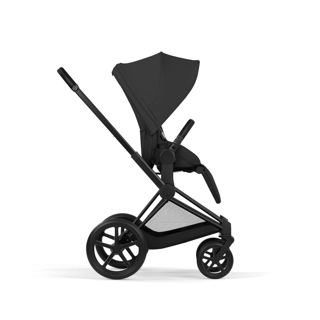Cybex PRIAM Fold Cot Travel System Bundle  - Comfort Sepia Black & Matt Black Frame
