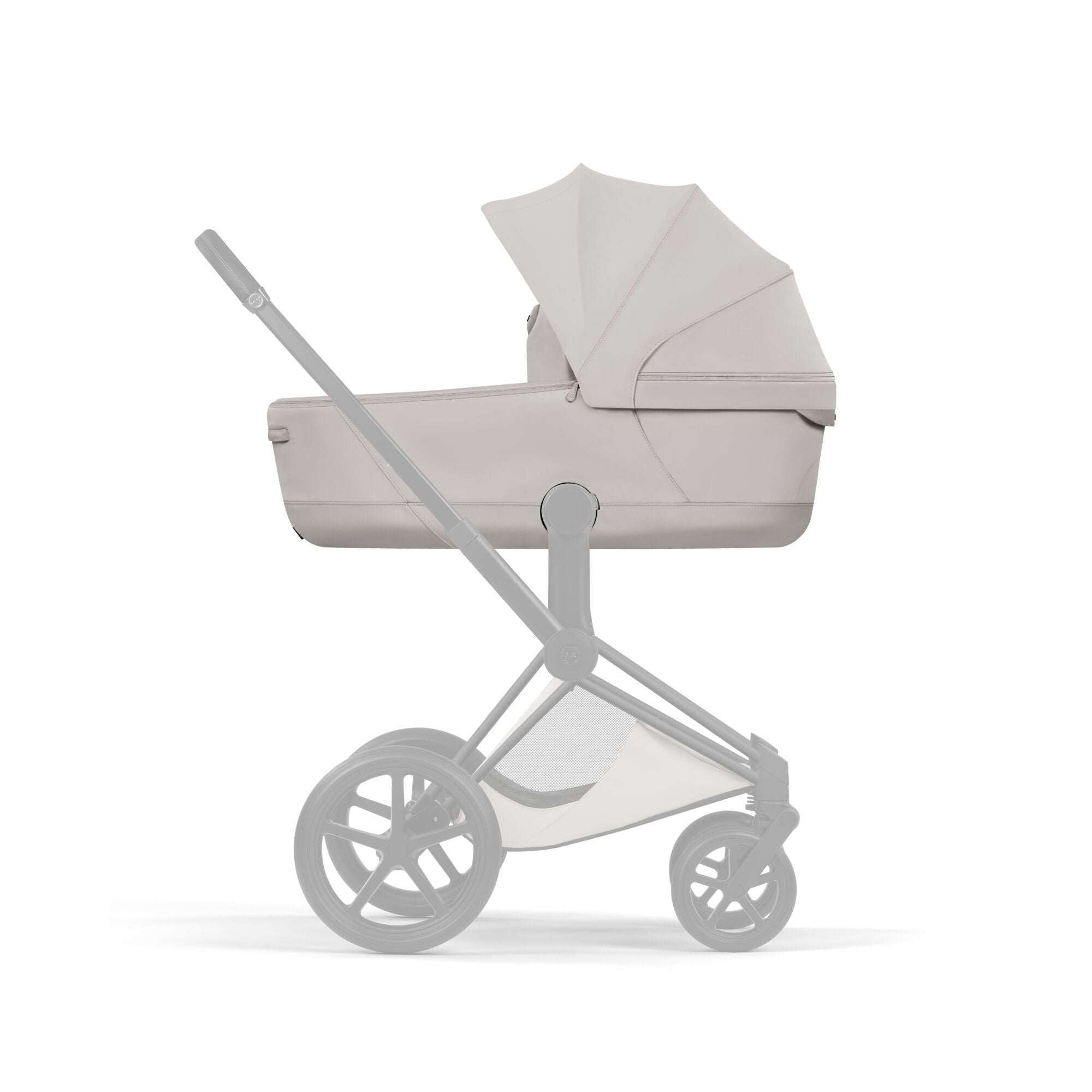 Cybex PRIAM Fold Cot Accessory Bundle - Style City Grey & Matt Black Frame