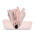 Cybex PRIAM Fold Cot Accessory Bundle - Style Peach Pink & Chrome Brown Frame