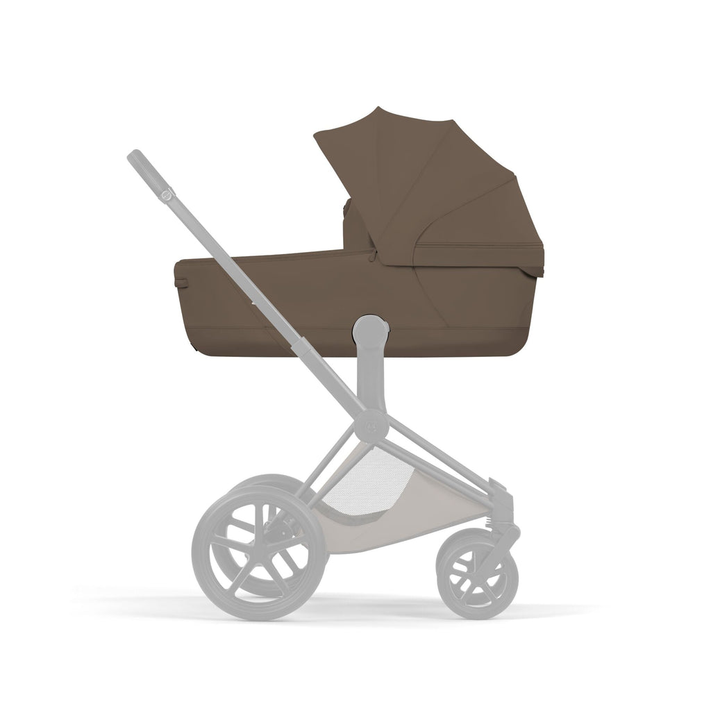 Cybex PRIAM Fold Cot Ultimate Travel System Bundle - Style Coconut Brown & Rose Gold Frame