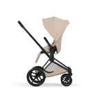 Cybex PRIAM Fold Cot Ultimate Travel System Bundle - Style Cozy Beige & Matt Black Frame