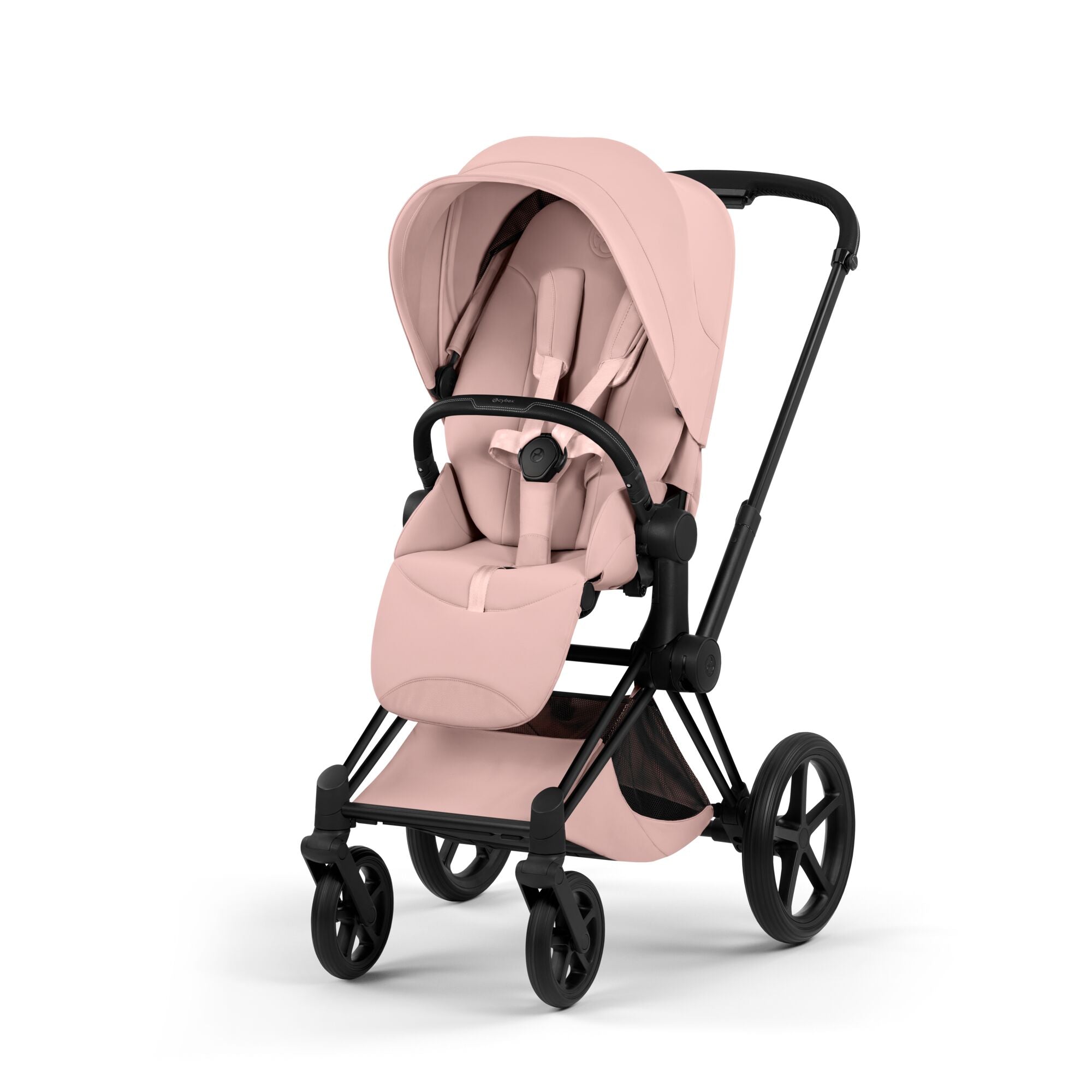 Cybex Priam Style Pushchair - Peach Pink with Matt Black Frame