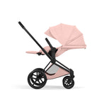 Cybex PRIAM Fold Cot Accessory Bundle- Style Peach Pink & Matt Black Frame