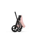 Cybex PRIAM Fold Cot Accessory Bundle- Style Peach Pink & Matt Black Frame